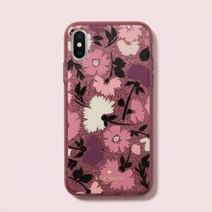 Kate Spade‎ Pink Glitter Flower iPhone XR Case